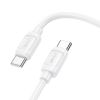 Дата кабель Hoco X115 Surpass Type-C to Type-C 60W (1m), White