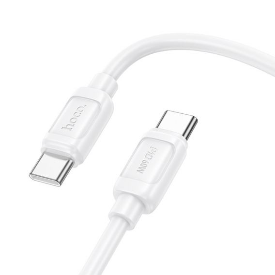 Дата кабель Hoco X115 Surpass Type-C to Type-C 60W (1m), White