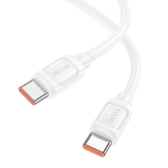 Дата кабель Hoco X115 Surpass Type-C to Type-C 240W (1m), White