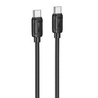 Дата кабель Hoco X115 Surpass Type-C to Type-C 240W (1m), Black