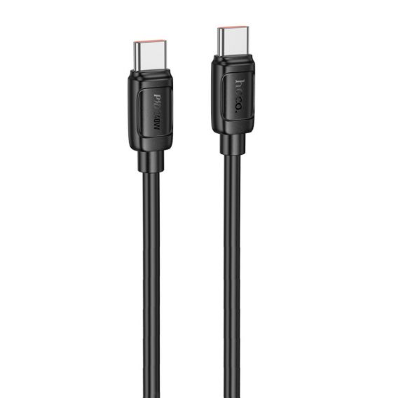 Дата кабель Hoco X115 Surpass Type-C to Type-C 240W (1m), Black