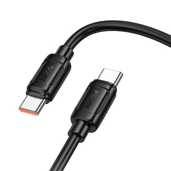 Дата кабель Hoco X115 Surpass Type-C to Type-C 240W (1m), Black