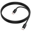 Дата кабель Hoco X115 Surpass Type-C to Type-C 240W (1m), Black