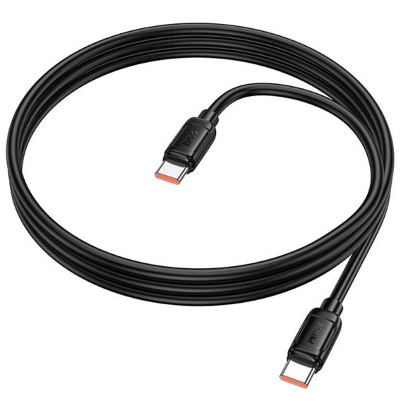 Дата кабель Hoco X115 Surpass Type-C to Type-C 240W (1m), Black