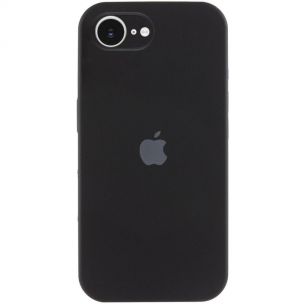 Чехол Silicone Case Full Camera Protective (AA) для Apple iPhone 16e (6.1) Черный / Black