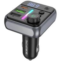 АЗУ FM модулятор Borofone BC50 Ascenso PD20W+QC3.0 18W (2USB-A/1C), Black