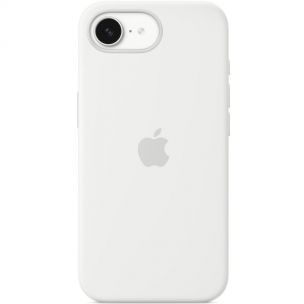 Чехол Silicone case (AAA) with Magsafe для Apple iPhone 16e, White