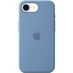 Чехол Silicone case (AAA) with Magsafe для Apple iPhone 16e (6.1) Winter Blue