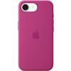 Чохол Silicone case (AAA) with Magsafe для Apple iPhone 16e, Fuchsia