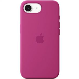 Чохол Silicone case (AAA) with Magsafe для Apple iPhone 16e (6.1) Fuchsia