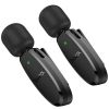 Петличний бездротовий мікрофон Hoco L15 Dual-mic clip-on wireless digital (Lightning/Type-C), Black