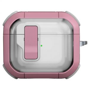 Футляр противоударный Locking Button для наушников Airpods 4 Pink Футляр противоударный Locking Button для наушников Airpods 4 Pink