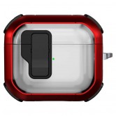 Футляр противоударный Locking Button для наушников Airpods 4 Red