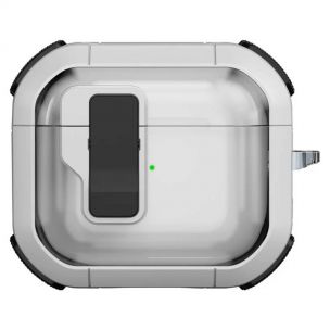 Футляр противоударный Locking Button для наушников Airpods 4 White Футляр противоударный Locking Button для наушников Airpods 4 White