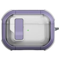 Футляр протиударний Locking Button для навушників Airpods Pro 2/Pro, Light Purple
