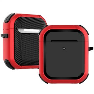 Футляр противоударный Black ed. для наушников Airpods 1/2 Red Футляр противоударный Black ed. для наушников Airpods 1/2 Red