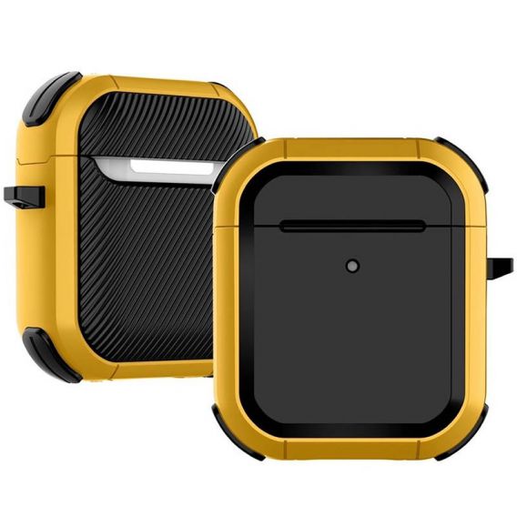 Протиударний футляр Black ed. для навушників Airpods 1/2, Yellow