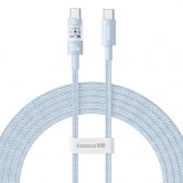Дата кабель Baseus Gem Fast Charging Type-C to Type-C 100W (1m) (P10373000111) Galaxy Blue
