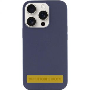 Чехол Silicone Case Full Protective (AA) NO LOGO для Apple iPhone 16e, Темно-синий / Midnight blue