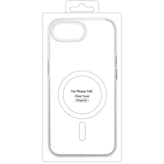 Чохол TPU Clear Case with MagSafe для iPhone 16e, Clear