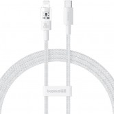 Дата кабель Baseus Gem Fast Charging Type-C to Lightning 20W (2m) (P10373001211-01) Moon White Дата кабель Baseus Gem Fast Charging Type-C to Lightning 20W (2m) (P10373001211-01) Moon White