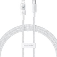 Дата кабель Baseus Gem Fast Charging Type-C to Lightning 20W (2m) (P10373001211-01) Moon White