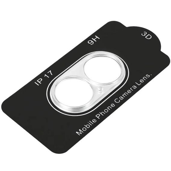 Захисне скло на камеру Full Block (тех.пак) Apple iPhone 17, Прозорий