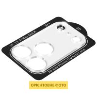 Захисне скло на камеру Full Block (тех.пак) Apple iPhone 17 Pro Max, Прозорий