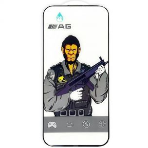 Защитное стекло 5D Anti-static Matte (тех.пак) для Apple iPhone 17 / 16 Pro, Черный