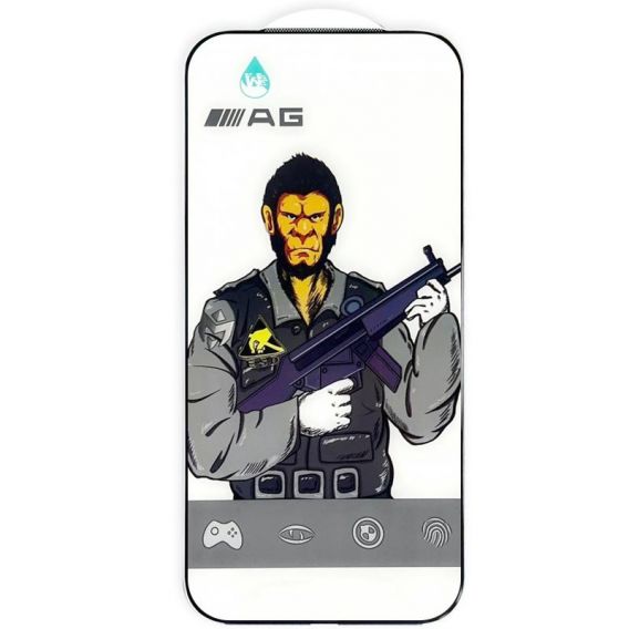 Захисне скло 5D Anti-static Matte для Apple iPhone 17 Pro Max, Чорний