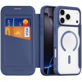 Чехол-книжка для iPhone 18 Pro / iPhone 17 Pro с MagSafe Dux Ducis Skin X Pro (Blue) Чехол-книжка для iPhone 18 Pro / iPhone 17 Pro с MagSafe Dux Ducis Skin X Pro (Blue)