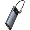 Перехідник HUB Baseus Metal Gleam Series II OS 10in1 (B00061800123-00), Cosmic Black