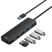 Перехідник HUB Baseus UltraJoy Series 4-Port (USB-A to 4xUSB3.0+Type-C) (0.5m) (B0005280B811-04), Space Grey