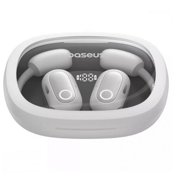 Бездротові навушники TWS Baseus Eli Fit OS Open-Ear (A00073200), Moon White