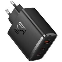 СЗУ Baseus Cube Pro Fast Charger PD65W (1USB-A/2C) (P10111404), Cluster Black