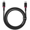 Дата кабель Baseus Dura Series Fast Charging Type-C to Type-C 100W (2m) (P10377803), Red / Black
