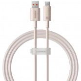 Дата кабель Baseus Habitat Series Fast Charging USB to Type-C 100W (2m) (P1036020) Wheat Pink Дата кабель Baseus Habitat Series Fast Charging USB to Type-C 100W (2m) (P1036020) Wheat Pink