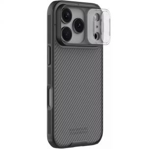 Карбоновая накладка Nillkin CamShield Pro для Apple iPhone 17 Pro, Transparent black