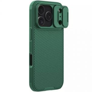 Карбоновая накладка Nillkin CamShield Pro для Apple iPhone 17 Pro, Deep Green Карбоновая накладка Nillkin CamShield Pro для Apple iPhone 17 Pro, Deep Green