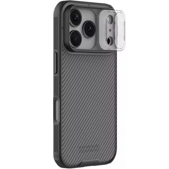 Карбонова накладка Nillkin CamShield Pro для Apple iPhone 17 Pro Max, Transparent black
