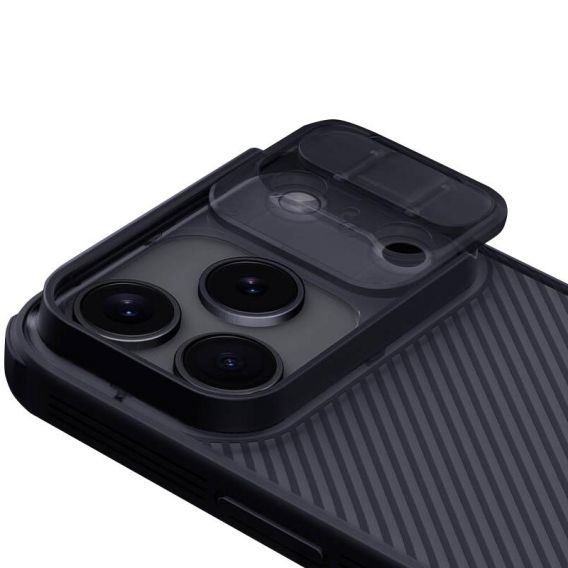 Карбонова накладка Nillkin CamShield Pro для Apple iPhone 17 Pro Max, Transparent black