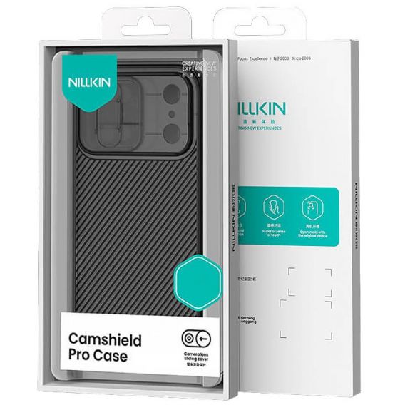 Карбонова накладка Nillkin CamShield Pro для Apple iPhone 17 Pro Max, Transparent black