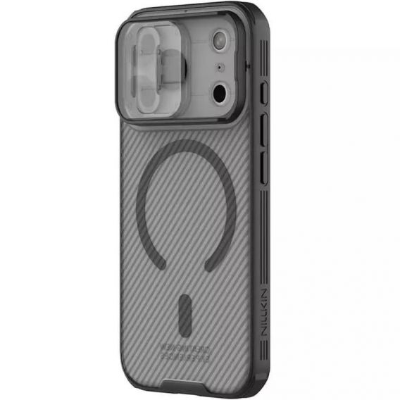 Карбонова накладка Nillkin CamShield Pro Magnetic для iPhone 17 Pro Max, Transparent black