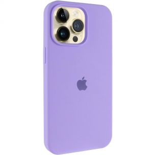 Чехол Silicone Case (AA) Logo with MagSafe для Apple iPhone 13 Pro Max, Сиреневый / Dasheen