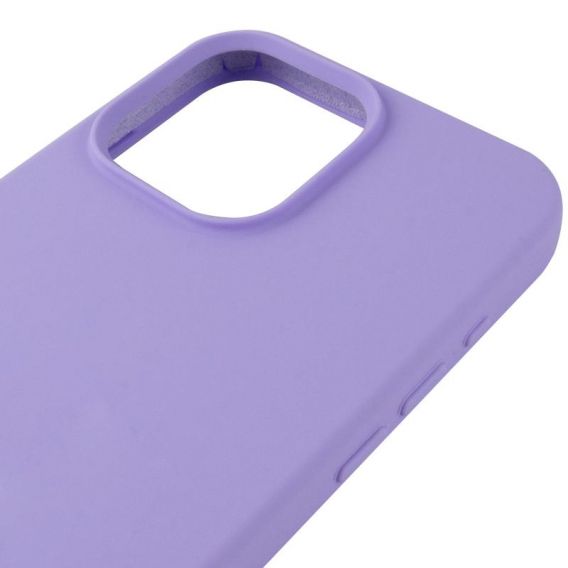 Чохол Silicone Case (AA) Logo with MagSafe для Apple iPhone 13 Pro Max, Бузковий / Dasheen