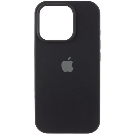 Чохол Silicone Case (AA) Logo with MagSafe для Apple iPhone 14, Чорний / Black