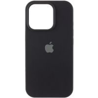 Чохол Silicone Case (AA) Logo with MagSafe для Apple iPhone 14 Pro Max, Чорний / Black