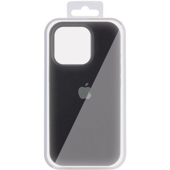 Чохол Silicone Case (AA) Logo with MagSafe для Apple iPhone 15, Чорний / Black