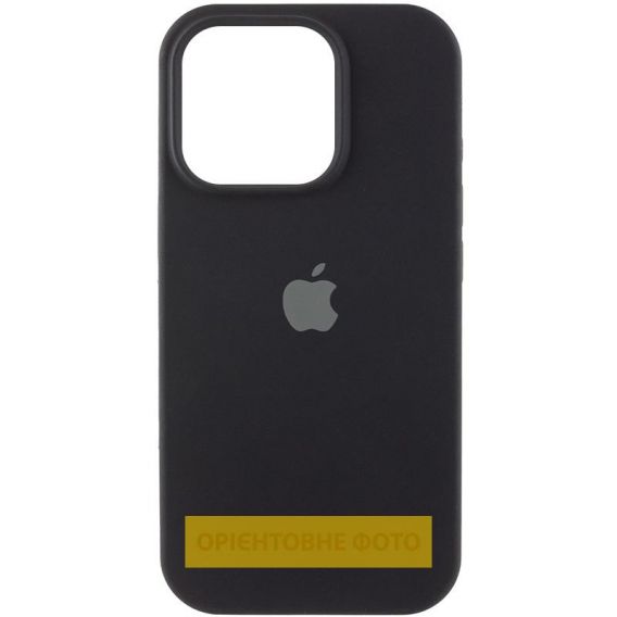 Чохол Silicone Case (AA) Logo with MagSafe для Apple iPhone 16e, Чорний / Black