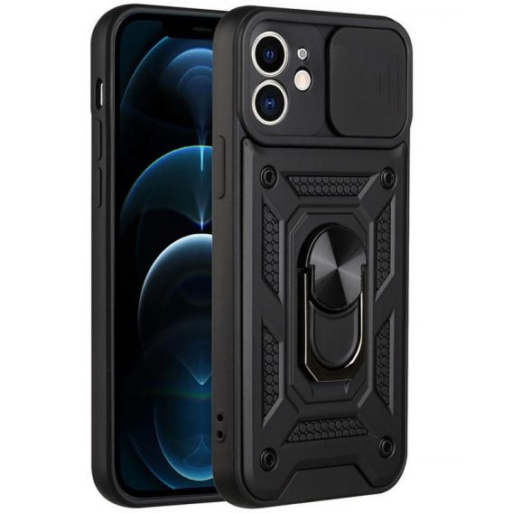 Чохол Ummi Camshield Serge Ring для Apple iPhone 11, Чорний